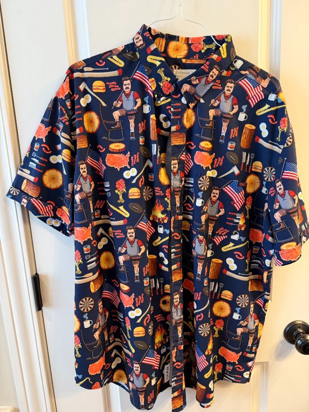 RSVLTS Ron Swanson Fourth of July Shirt XXL